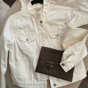 White denim jacket